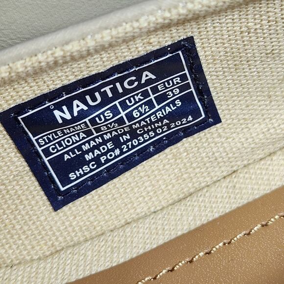 🔸️NWT Nautica "Cliona" Beige Bow Adorned Ballet Flats Size 8.5 - Picture 9 of 10